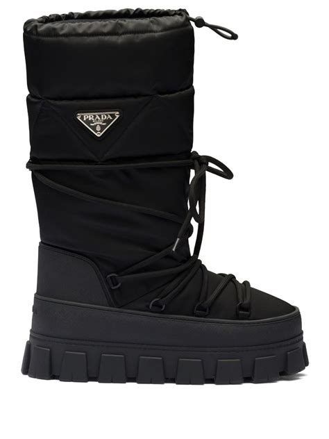 bota replica prada|Prada moon boots.